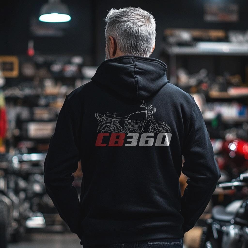 Honda CB360 Inspired Hoodie - Motorcycle Sweatshirt