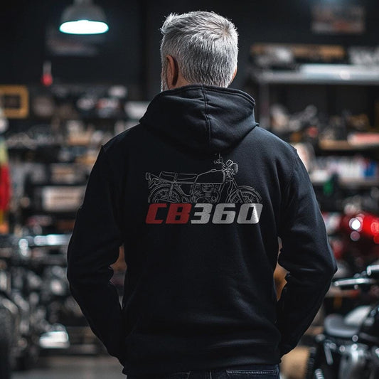 Honda CB360 Inspired Hoodie - Motorcycle Sweatshirt