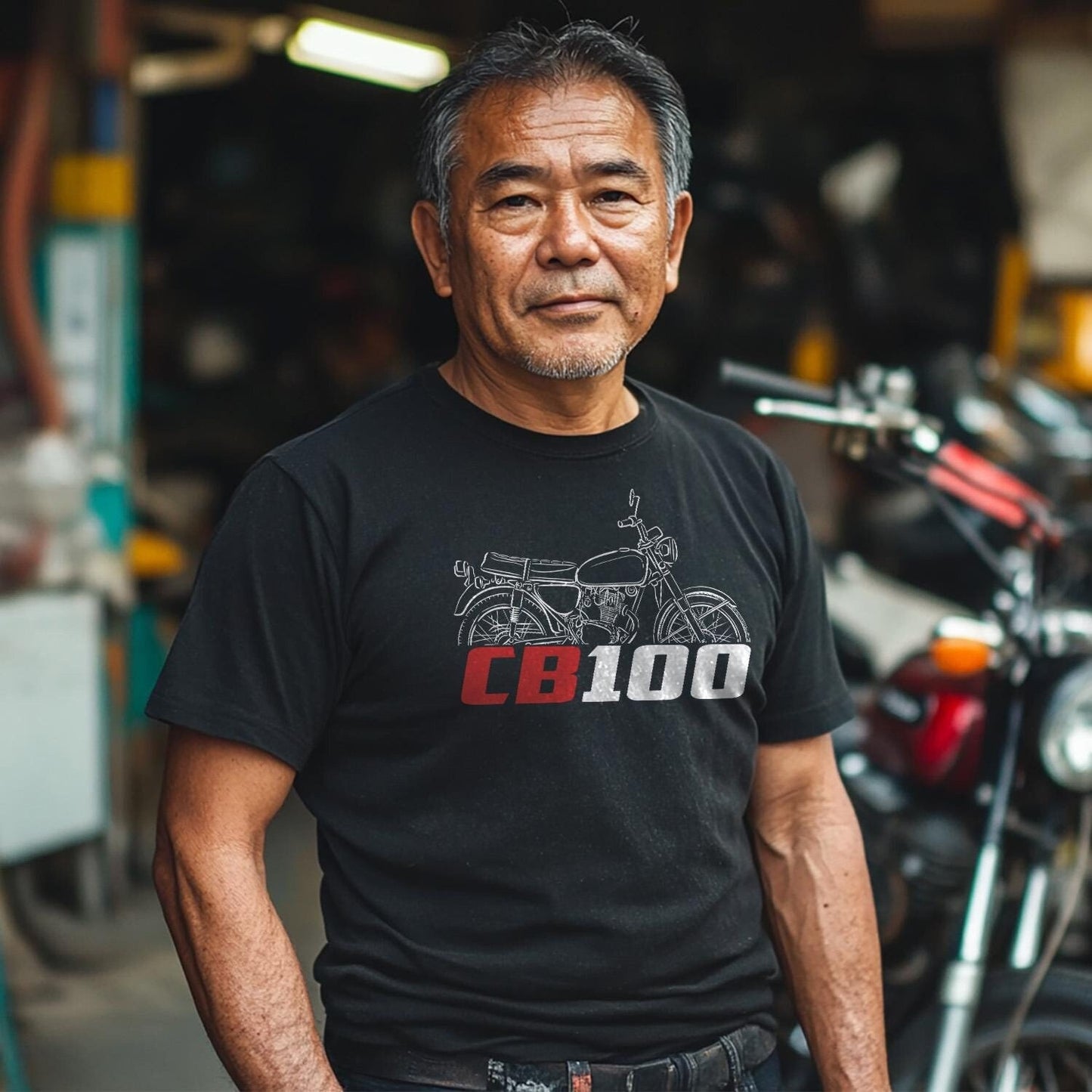Honda CB100 | N & SS Inspired T-Shirt - Motorcycle Tee Shirt