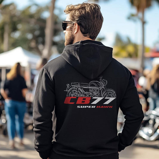 Honda CB77 Super Hawk Inspired Hoodie - Motorcycle Sweatshirt
