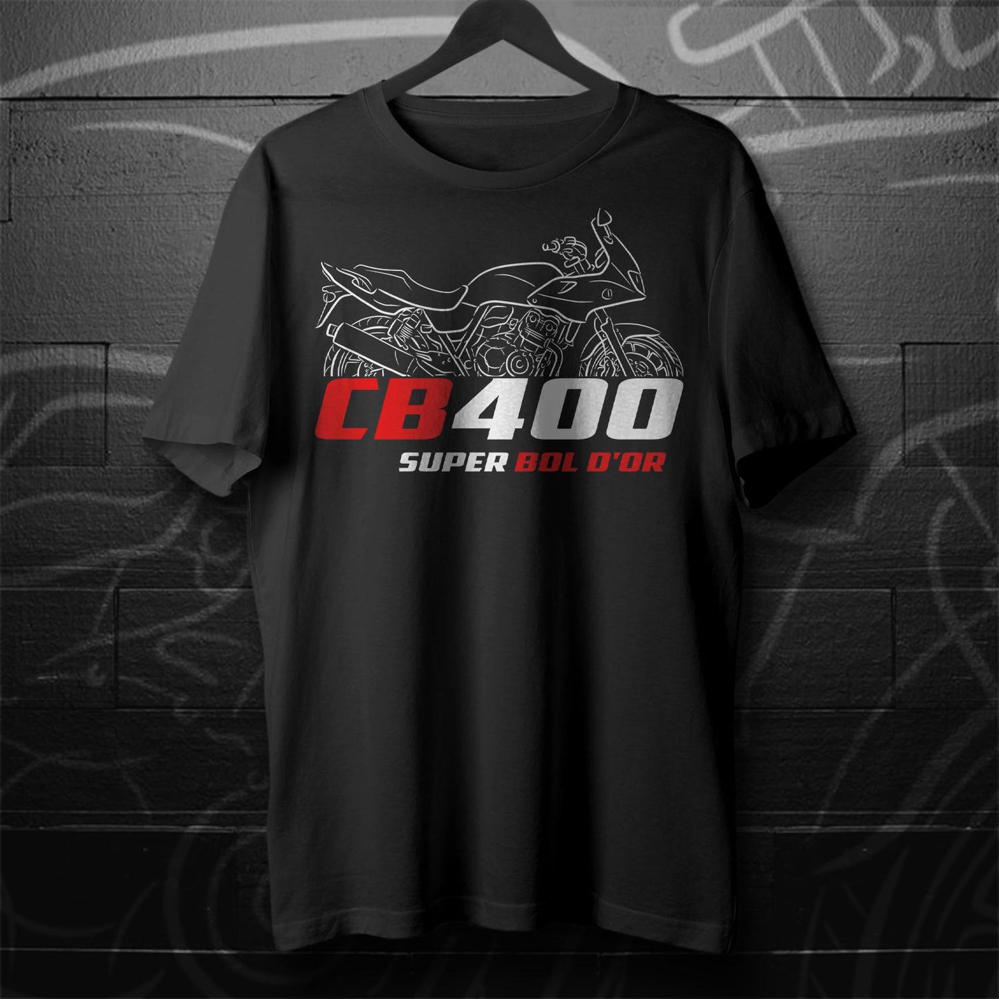 Honda CB400 | A | F | Super Bol & Super Four Inspired T-Shirt - Motorcycle Tee Shirt