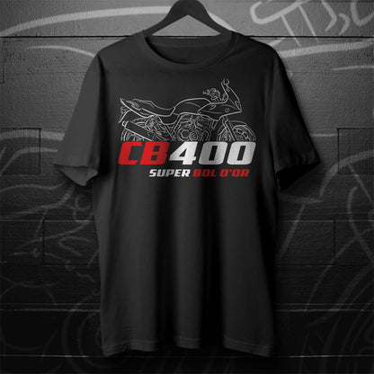 Honda CB400 | A | F | Super Bol & Super Four Inspired T-Shirt - Motorcycle Tee Shirt