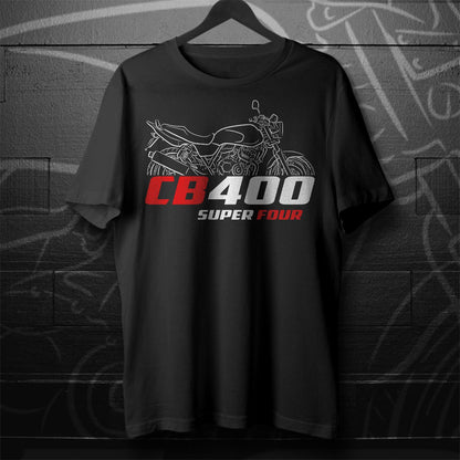 Honda CB400 | A | F | Super Bol & Super Four Inspired T-Shirt - Motorcycle Tee Shirt