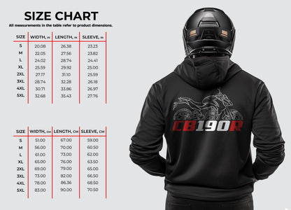 Honda CB190R Inspired Hoodie - Motorcycle Sweatshirt