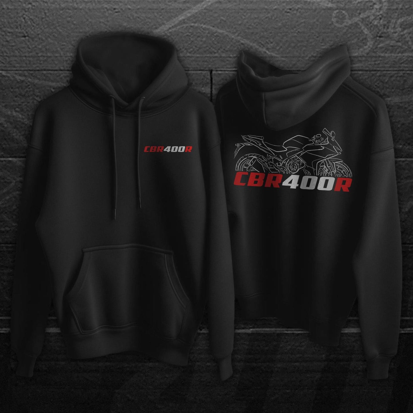 Honda CBR400 R & RR Inspired Hoodie - Motorcycle Sweatshirt