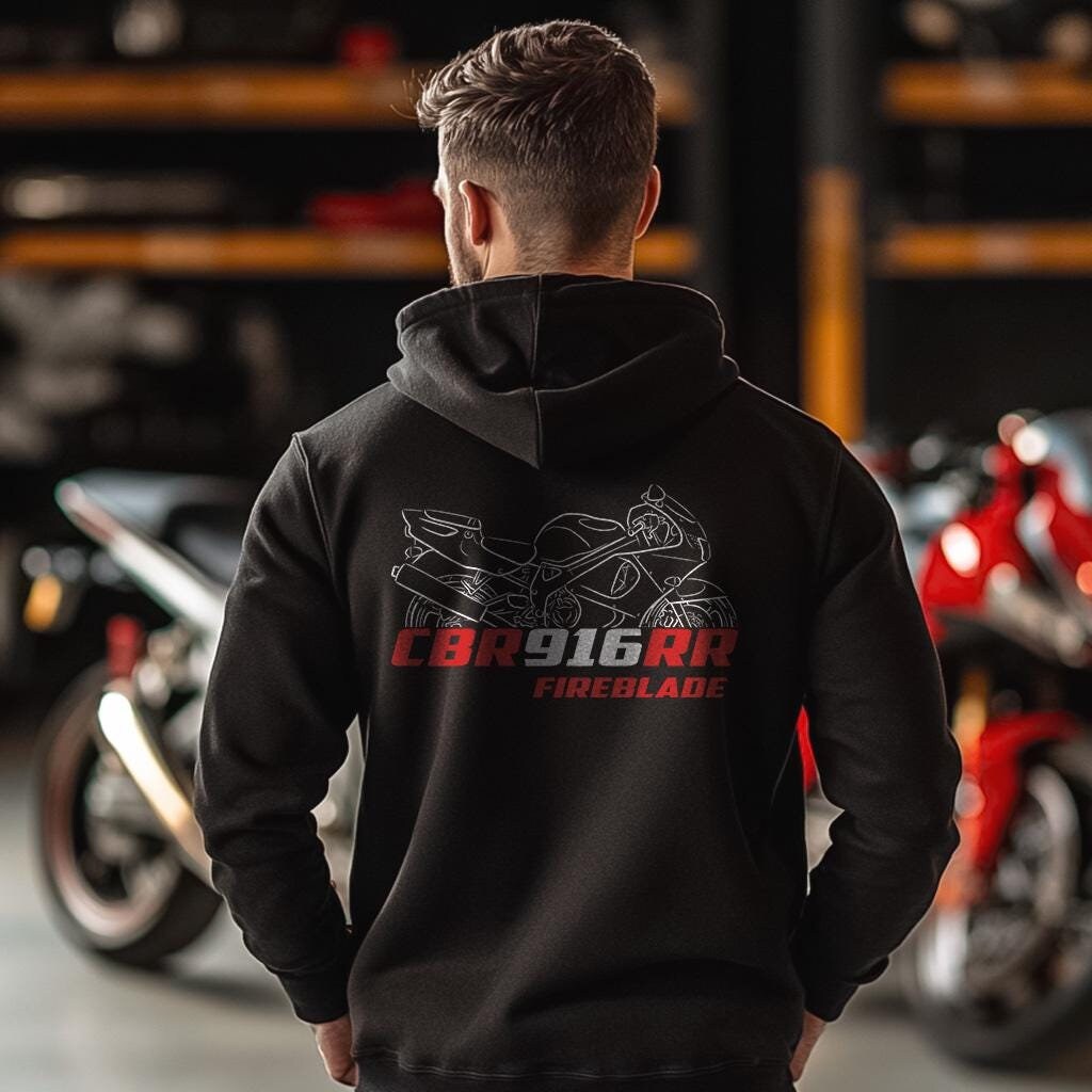 Honda CBR916RR FireBlade Inspired Hoodie - Motorcycle Sweatshirt