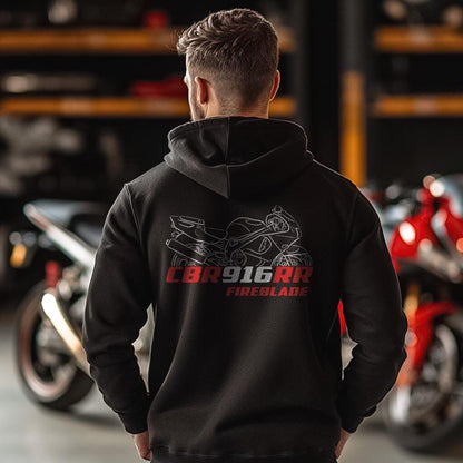 Honda CBR916RR FireBlade Inspired Hoodie - Motorcycle Sweatshirt