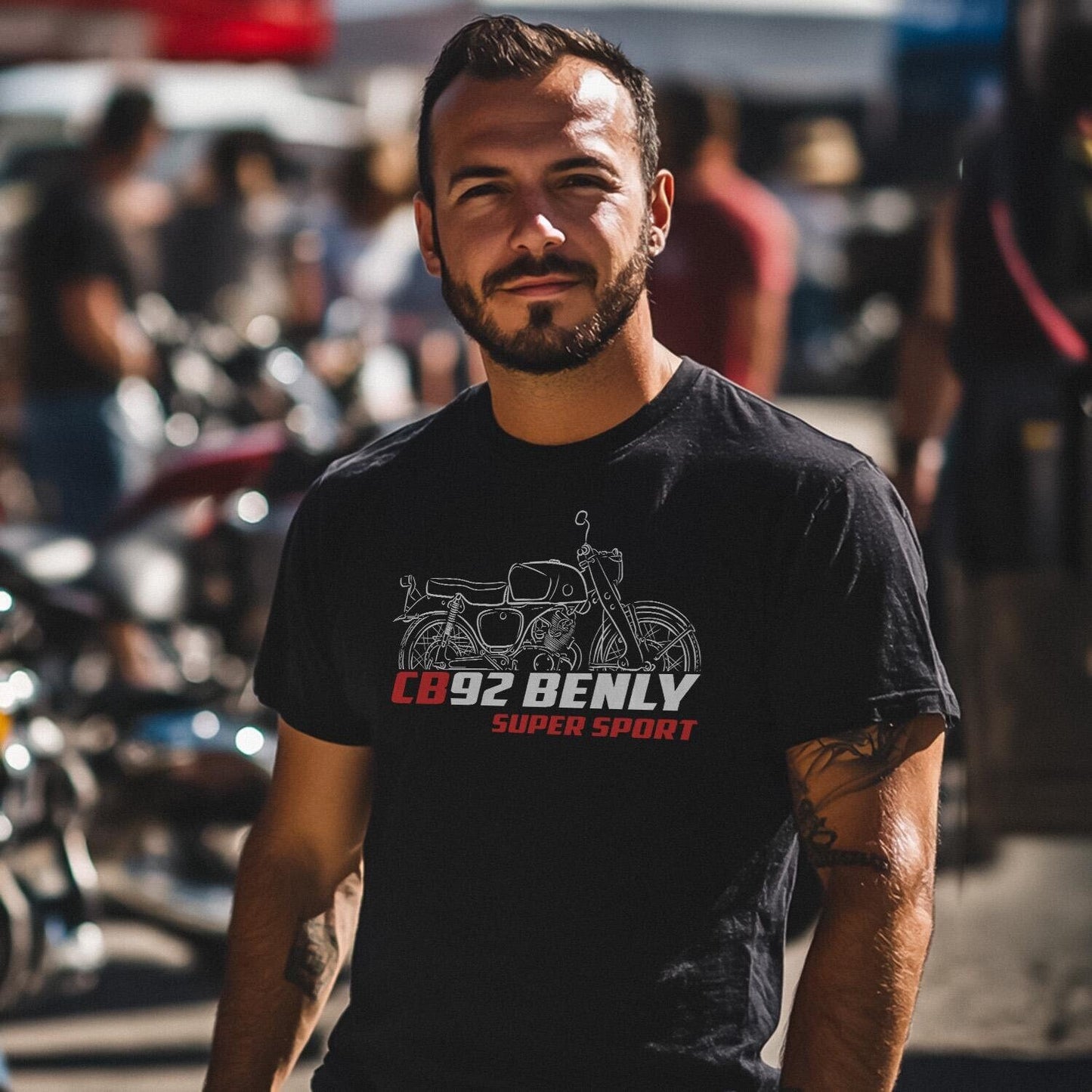 Honda CB92 Benly Super Sport Inspired T-Shirt - Motorcycle Tee Shirt