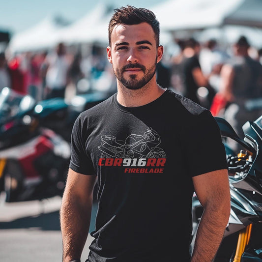 Honda CBR916RR FireBlade Inspired T-Shirt - Motorcycle Tee Shirt