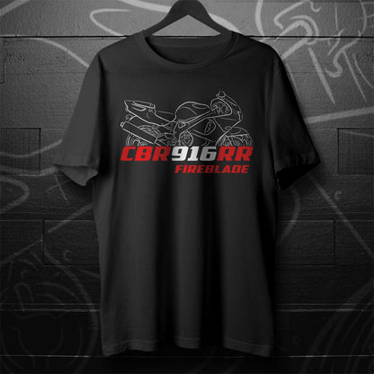 Honda CBR916RR FireBlade Inspired T-Shirt - Motorcycle Tee Shirt