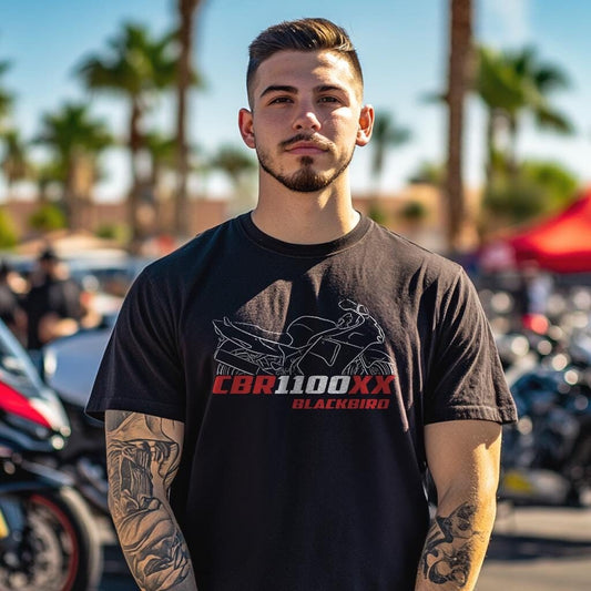 Honda CBR1100XX Blackbird Inspired T-Shirt - Motorcycle Tee Shirt