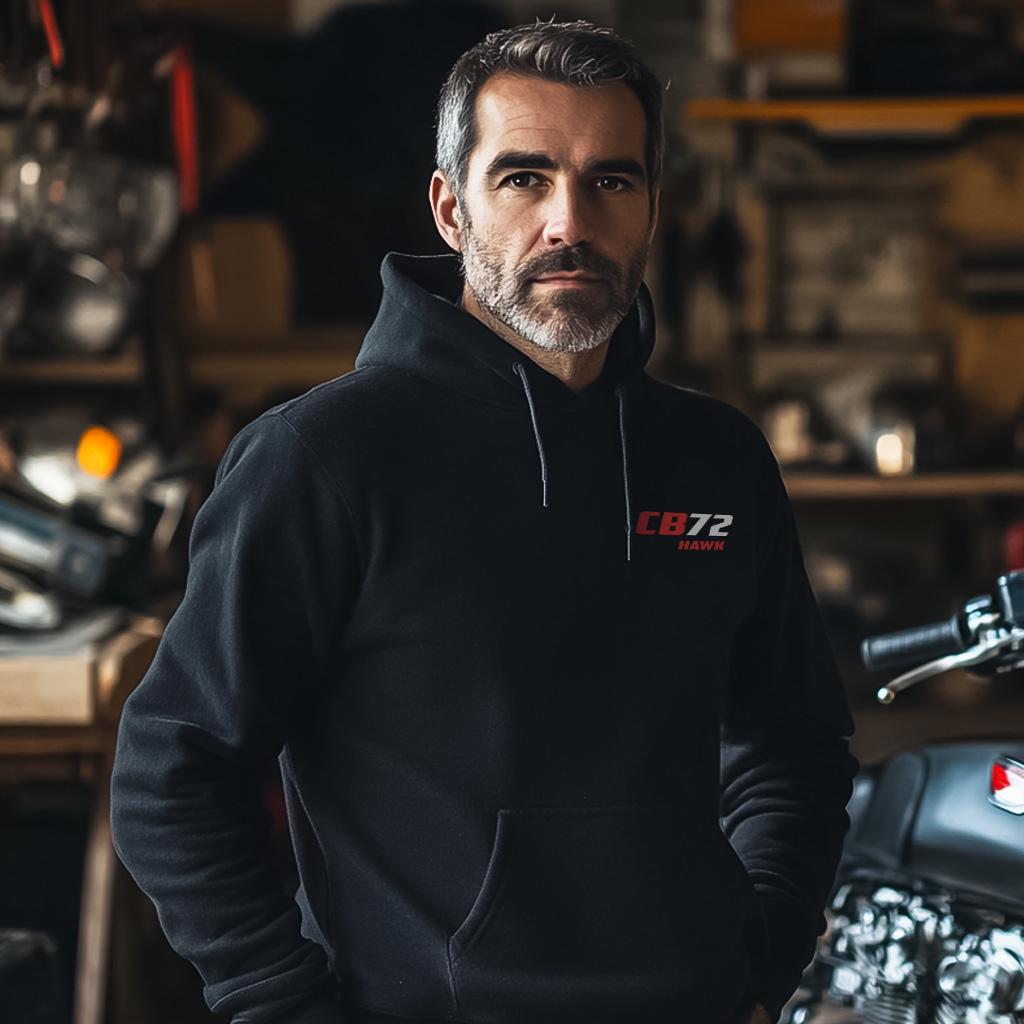 Honda CB72 Hawk Inspired Hoodie - Motorcycle Sweatshirt