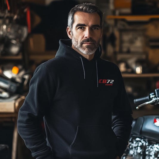 Honda CB72 Hawk Inspired Hoodie - Motorcycle Sweatshirt