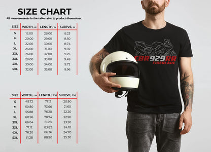 Honda CBR929RR FireBlade Inspired T-Shirt - Motorcycle Tee Shirt