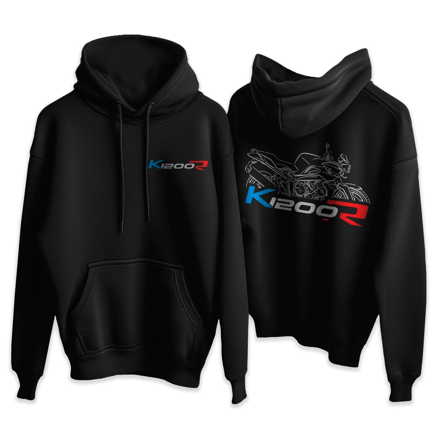 BMW K1200R Hoodie - Motorcycle Sweatshirt for Motorrad Riders