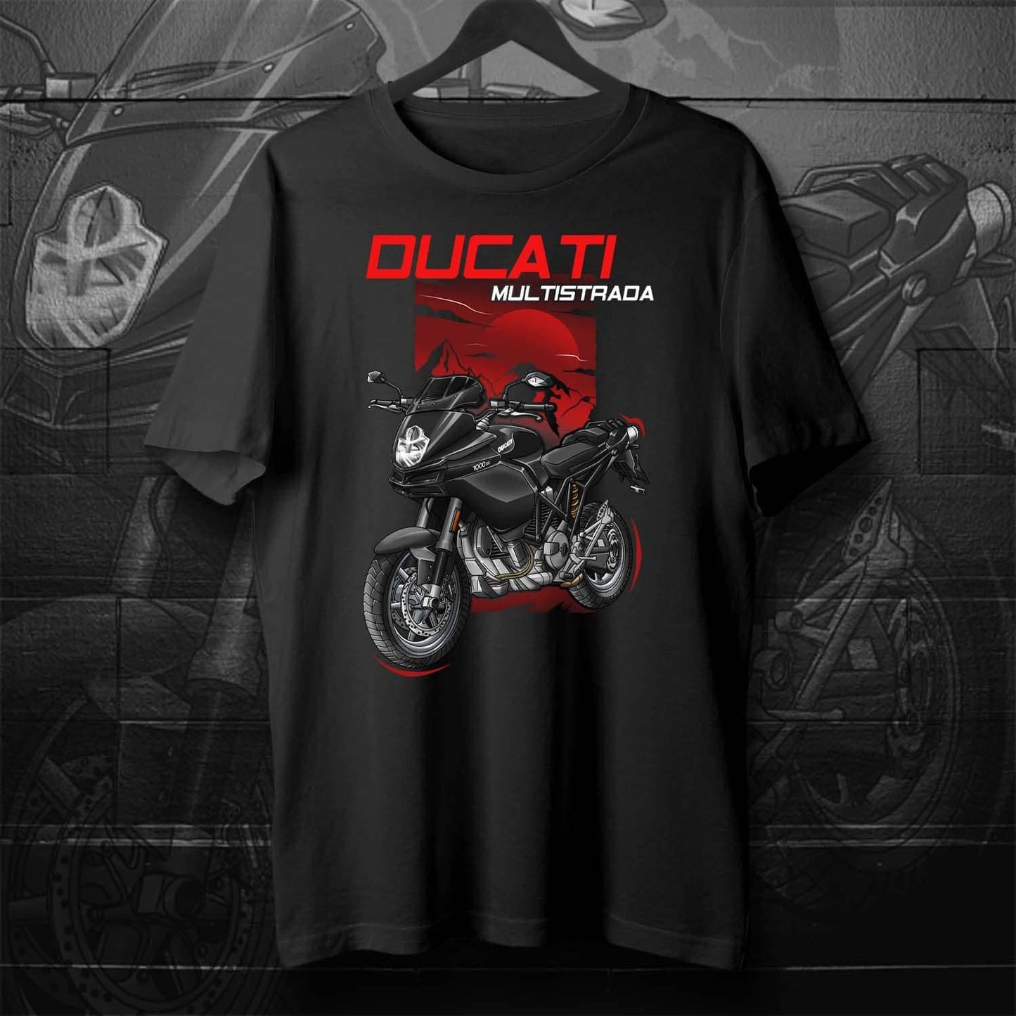Ducati Multistrada 1000DS T-Shirt - Motorcycle Tee Shirt for ADV Riders