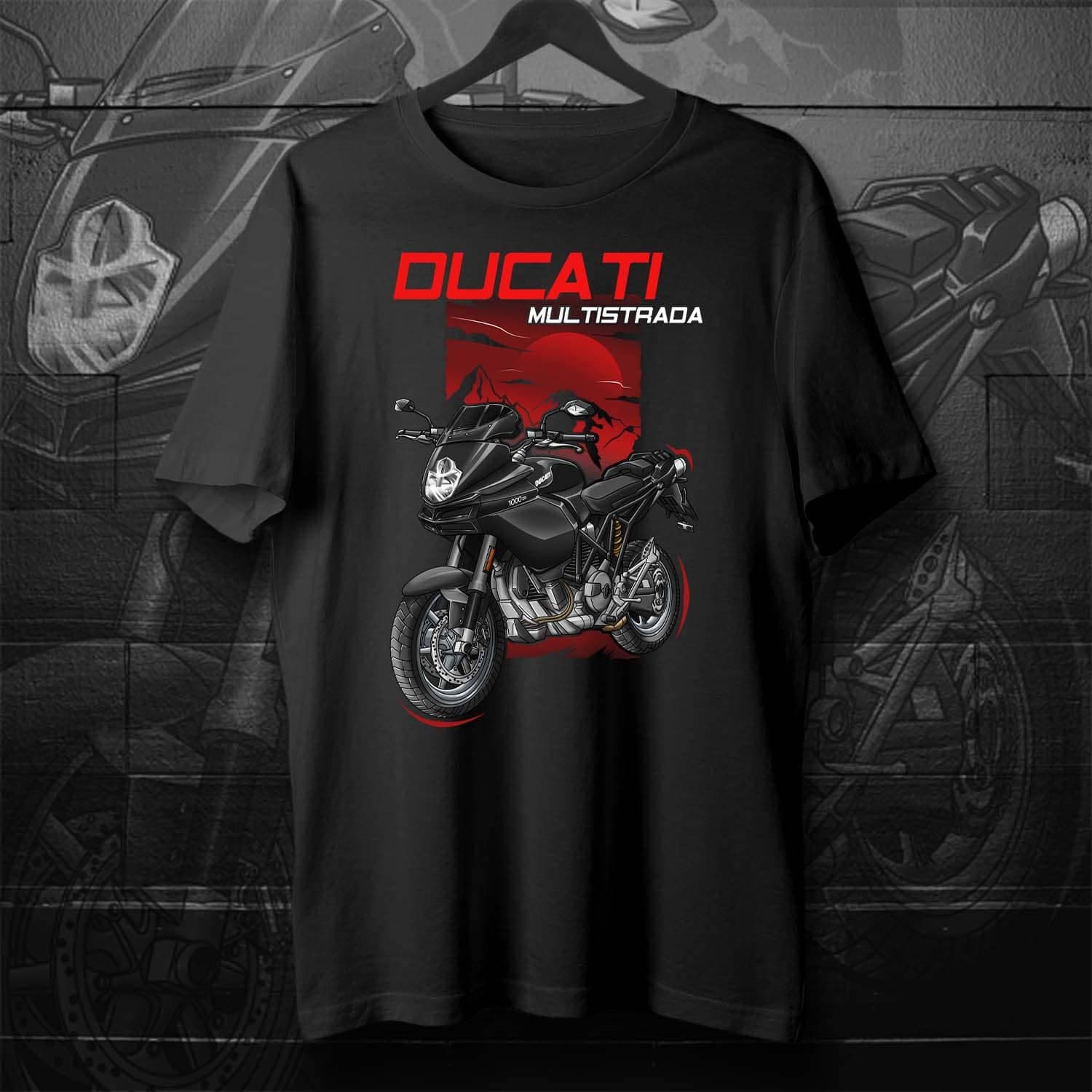 Ducati Multistrada 1000DS T-Shirt - Motorcycle Tee Shirt for ADV Riders