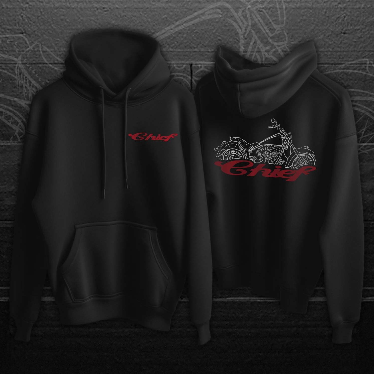 Indian Chief Hoodie - Motorcycle Sweatshirt for Biker