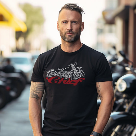 Indian Chief T-Shirt - Motorcycle Tee Shirt for Biker
