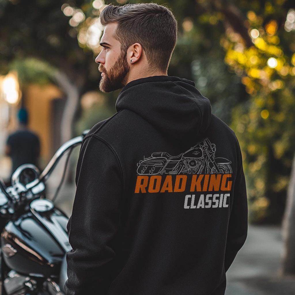 Harley-Davidson Road King Classic FLHRCI Inspired Hoodie - Biker Motorcycle Sweatshirt