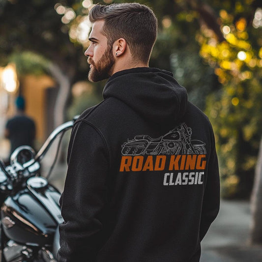 Harley-Davidson Road King Classic FLHRCI Inspired Hoodie - Biker Motorcycle Sweatshirt