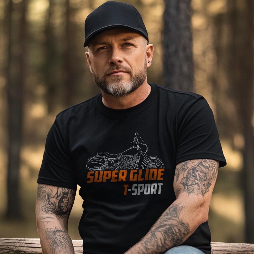 Harley-Davidson FXDX-T Super Glide T-Sport Inspired T-Shirt - Biker Motorcycle Tee Shirt