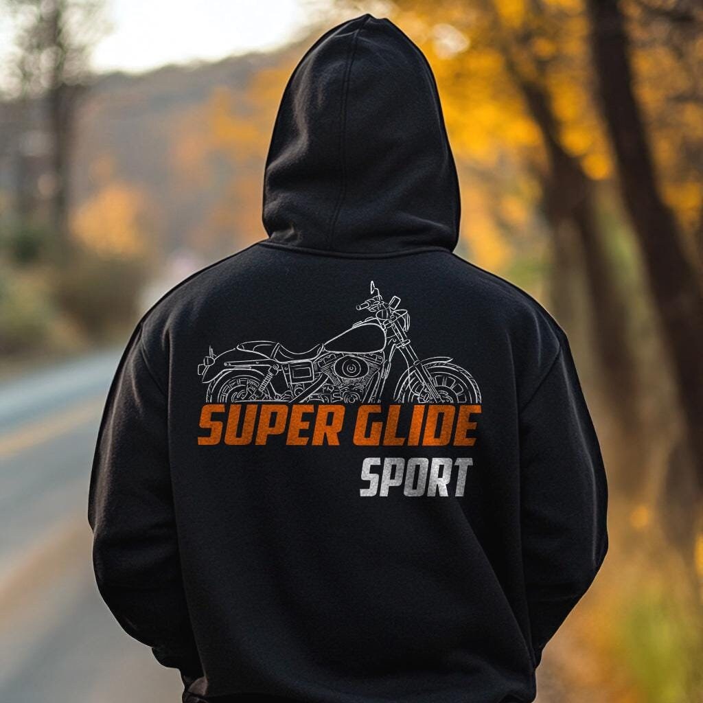 Harley-Davidson FXDX & FXDXI Super Glide Sport Inspired Hoodie - Biker Motorcycle Sweatshirt