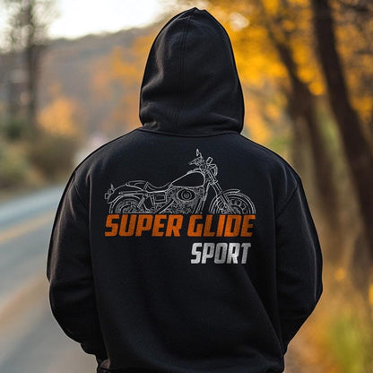 Harley-Davidson FXDX & FXDXI Super Glide Sport Inspired Hoodie - Biker Motorcycle Sweatshirt