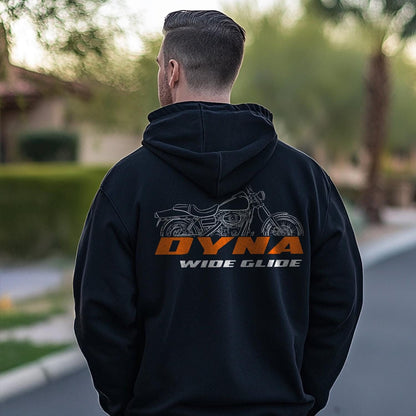 Harley-Davidson FXDWG Dyna Wide Glide Inspired Hoodie - Biker Motorcycle Sweatshirt