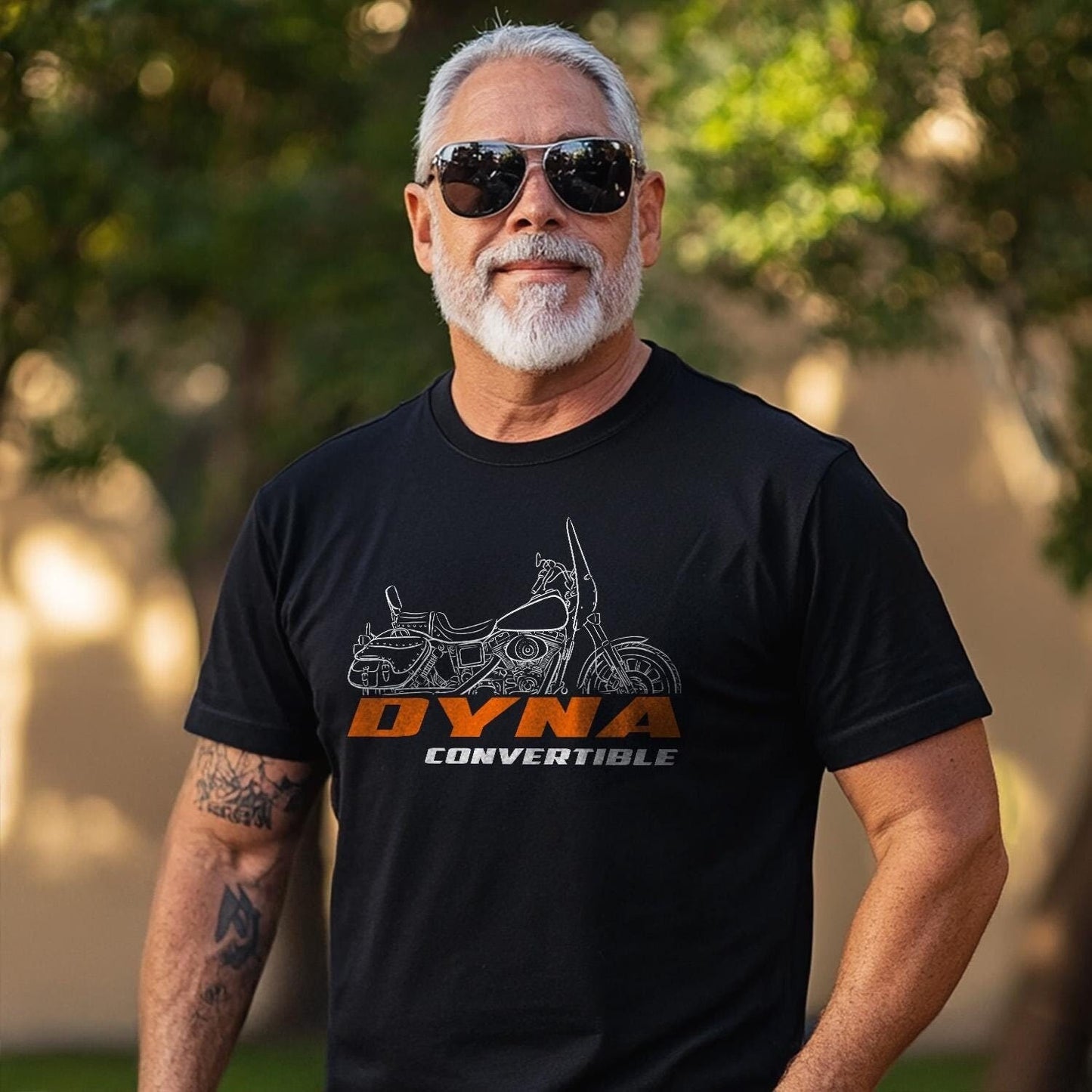 Harley-Davidson FXDS Convertible Inspired T-Shirt - Biker Motorcycle Tee Shirt