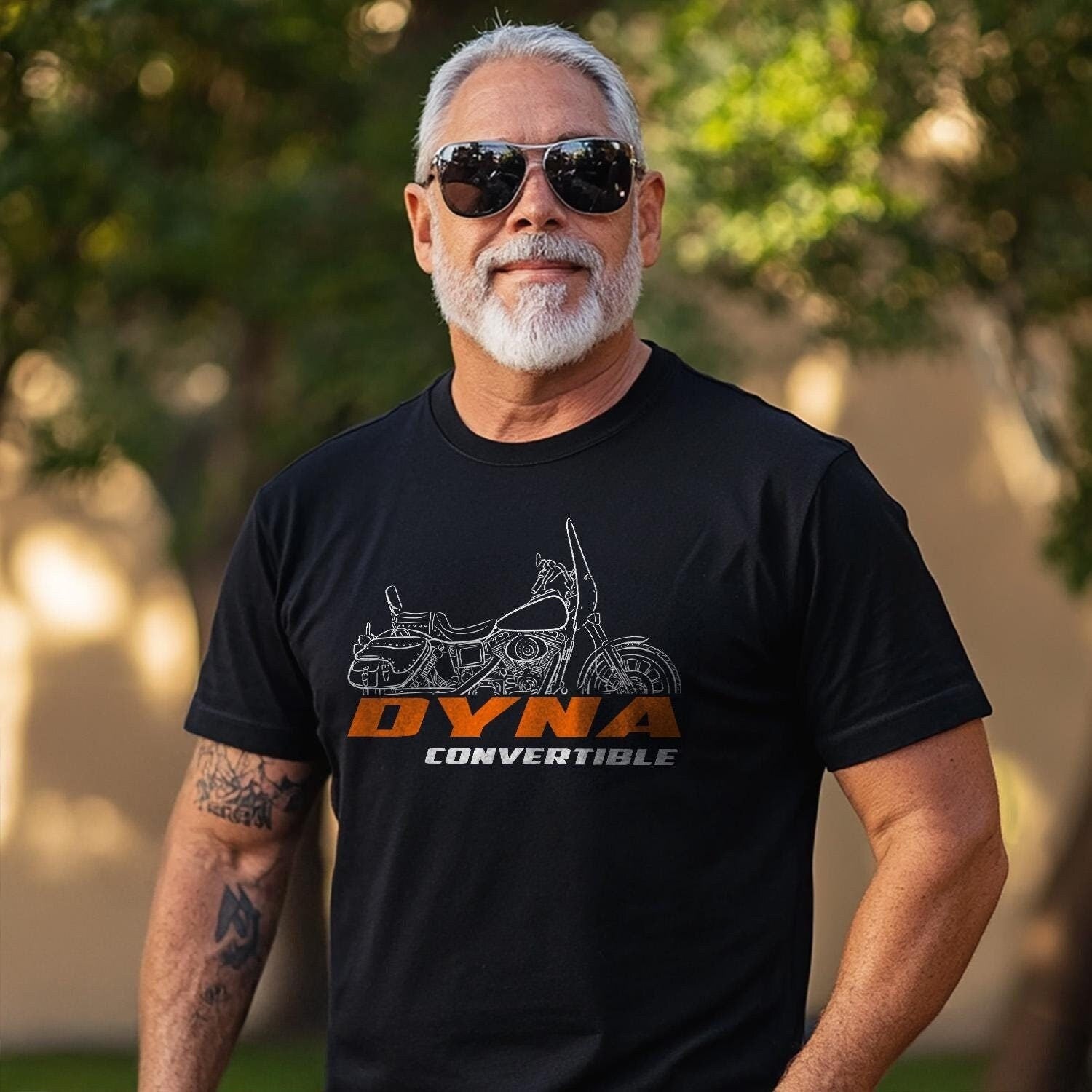 Harley-Davidson FXDS Convertible Inspired T-Shirt - Biker Motorcycle Tee Shirt