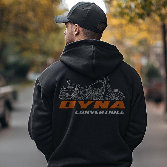 Harley-Davidson FXDS Convertible Inspired Hoodie - Biker Motorcycle Sweatshirt