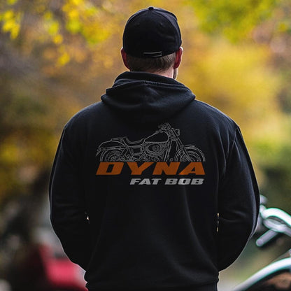 Harley-Davidson FXDF Dyna Fat Bob Inspired Hoodie - Biker Motorcycle Sweatshirt