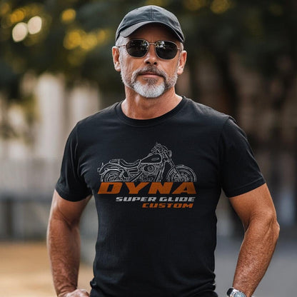 Harley-Davidson FXDC Dyna Super Glide Custom Inspired T-Shirt - Biker Motorcycle Tee Shirt