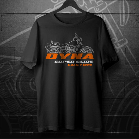 Harley-Davidson FXDC Dyna Super Glide Custom Inspired T-Shirt - Biker Motorcycle Tee Shirt
