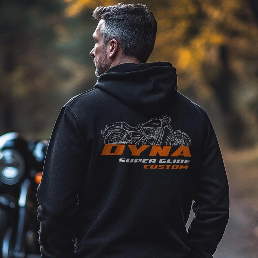 Harley-Davidson FXDC Dyna Super Glide Custom Inspired Hoodie - Biker Motorcycle Sweatshirt