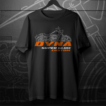 Harley-Davidson FXDC Dyna Super Glide Custom Inspired T-Shirt - Biker Motorcycle Tee Shirt