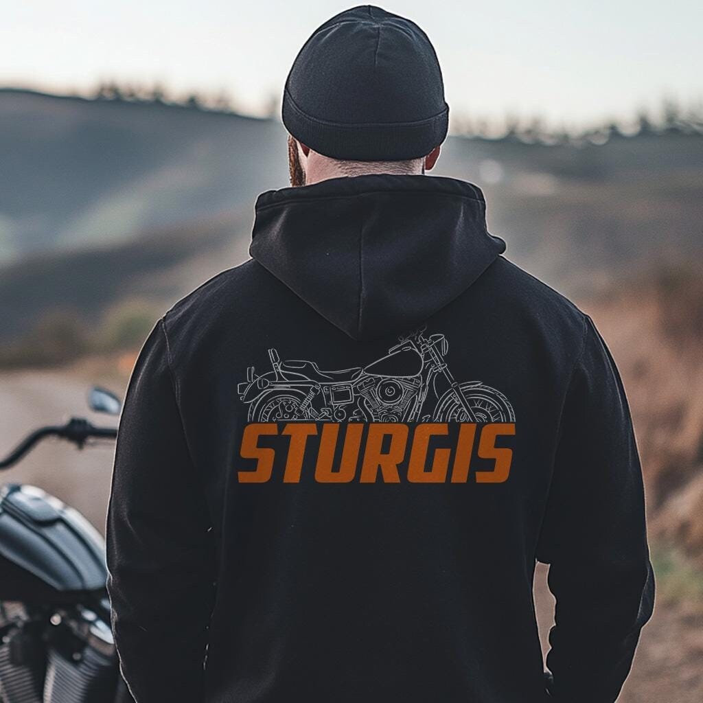 Harley-Davidson FXDB Sturgis 1991 Inspired Hoodie - Biker Motorcycle Sweatshirt