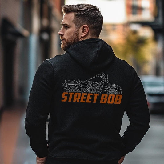 Harley-Davidson FXDB & FXDBI Street Bob Inspired Hoodie - Biker Motorcycle Sweatshirt