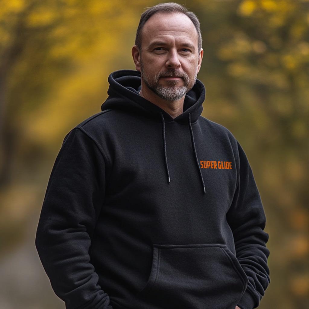 Harley-Davidson FXD Super Glide Inspired Hoodie - Biker Motorcycle Sweatshirt