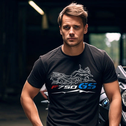 BMW F750GS T-Shirt - Motorcycle Tee Shirt for Riders