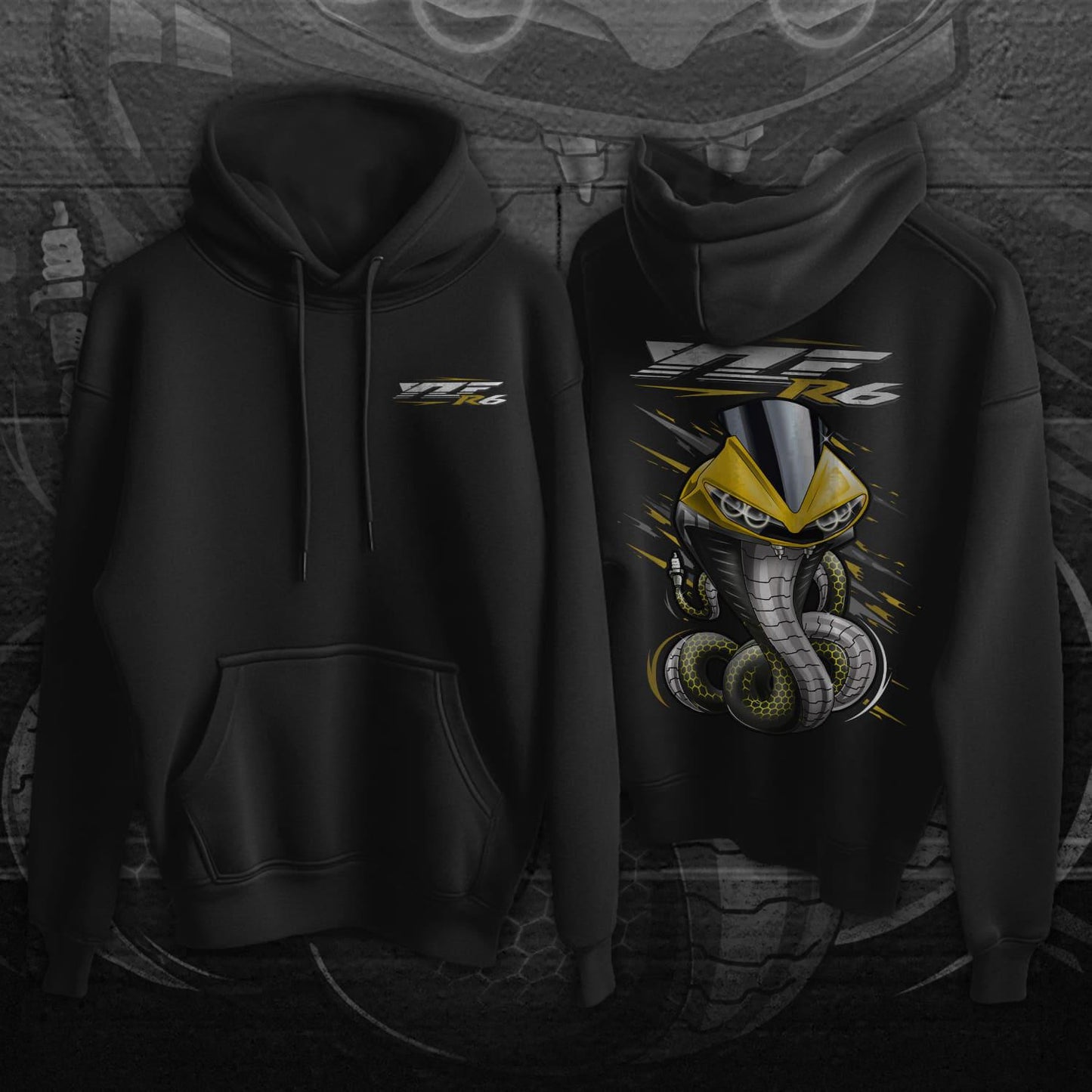 Yamaha YZF-R6 Inspired Hoodies - Motorcycle Sweatshirt