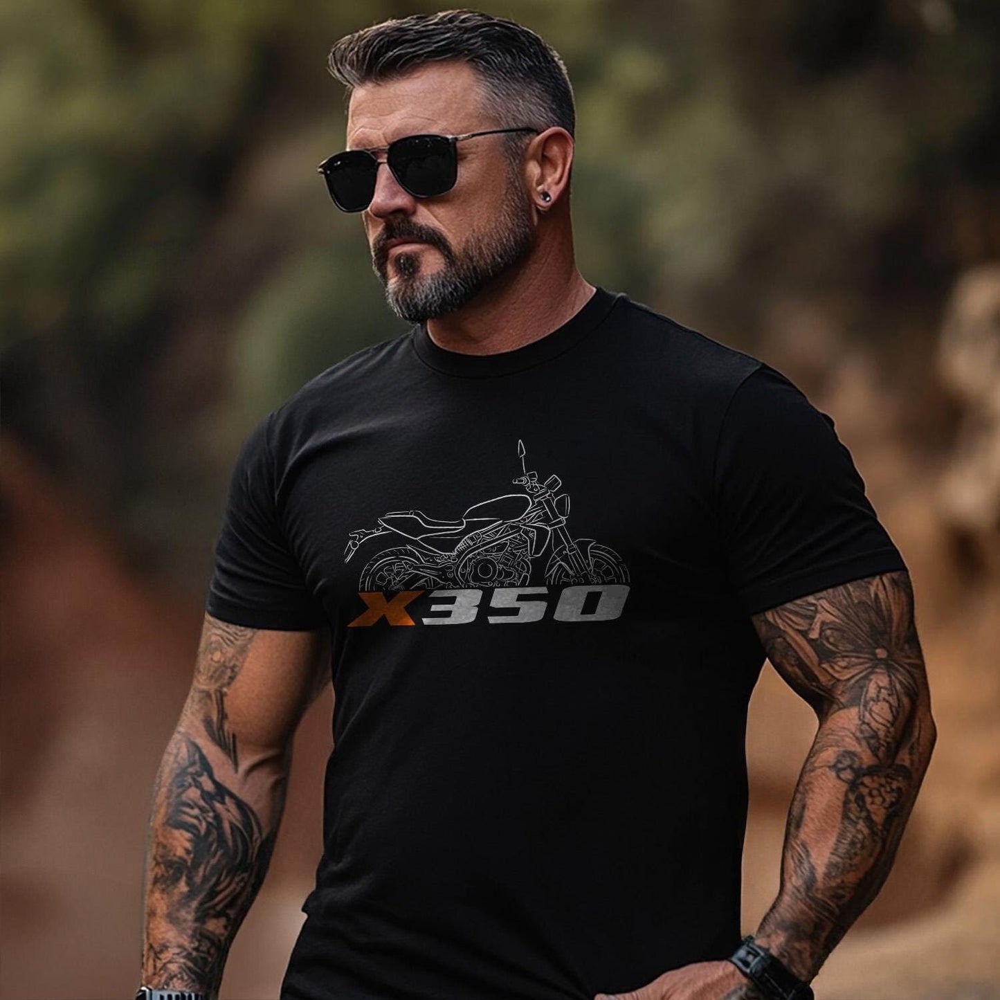 Harley-Davidson X350 Inspired T-Shirt - Biker Motorcycle Tee Shirt