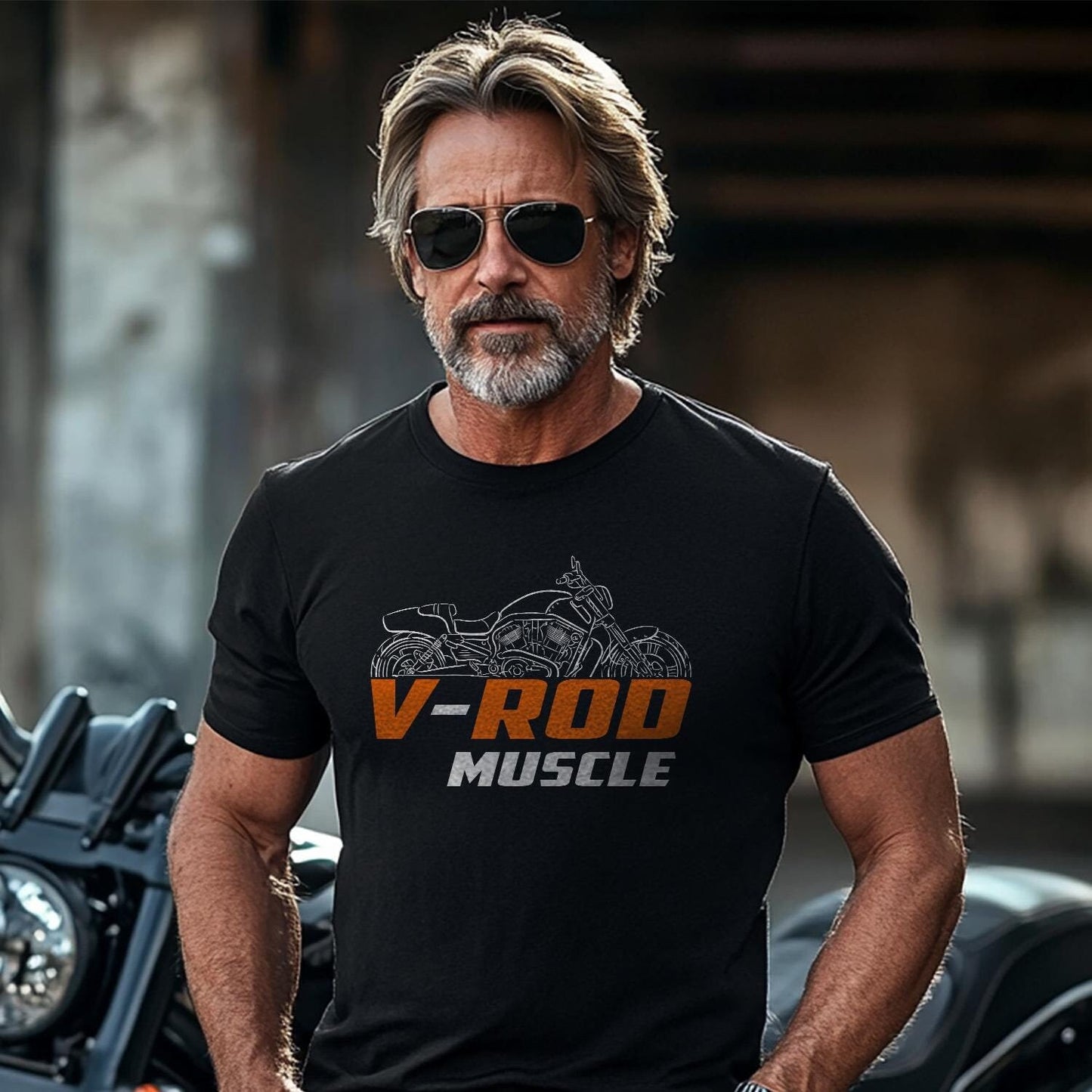 Harley-Davidson VRSCF V-Rod Muscle Inspired T-Shirt - Biker Motorcycle Tee Shirt