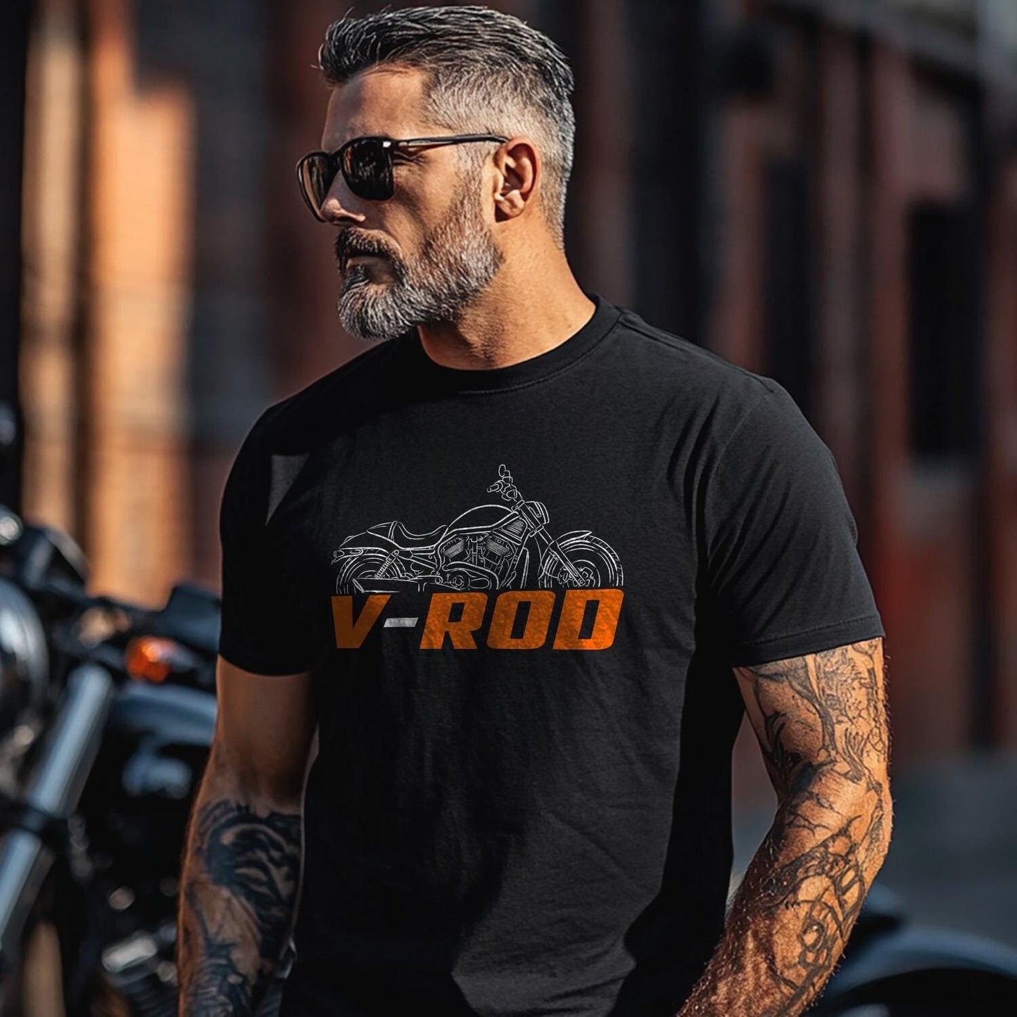 Harley-Davidson VRSCB V-ROD Inspired T-Shirt - Biker Motorcycle Tee Shirt