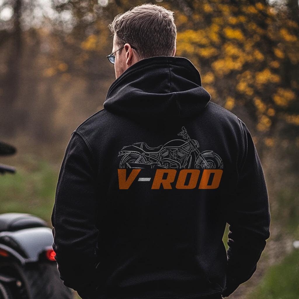 Harley-Davidson VRSCB V-ROD Inspired Hoodie - Biker Motorcycle Sweatshirt