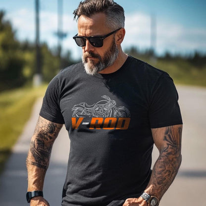 Harley-Davidson VRSCA V-ROD Inspired T-Shirt - Biker Motorcycle Tee Shirt