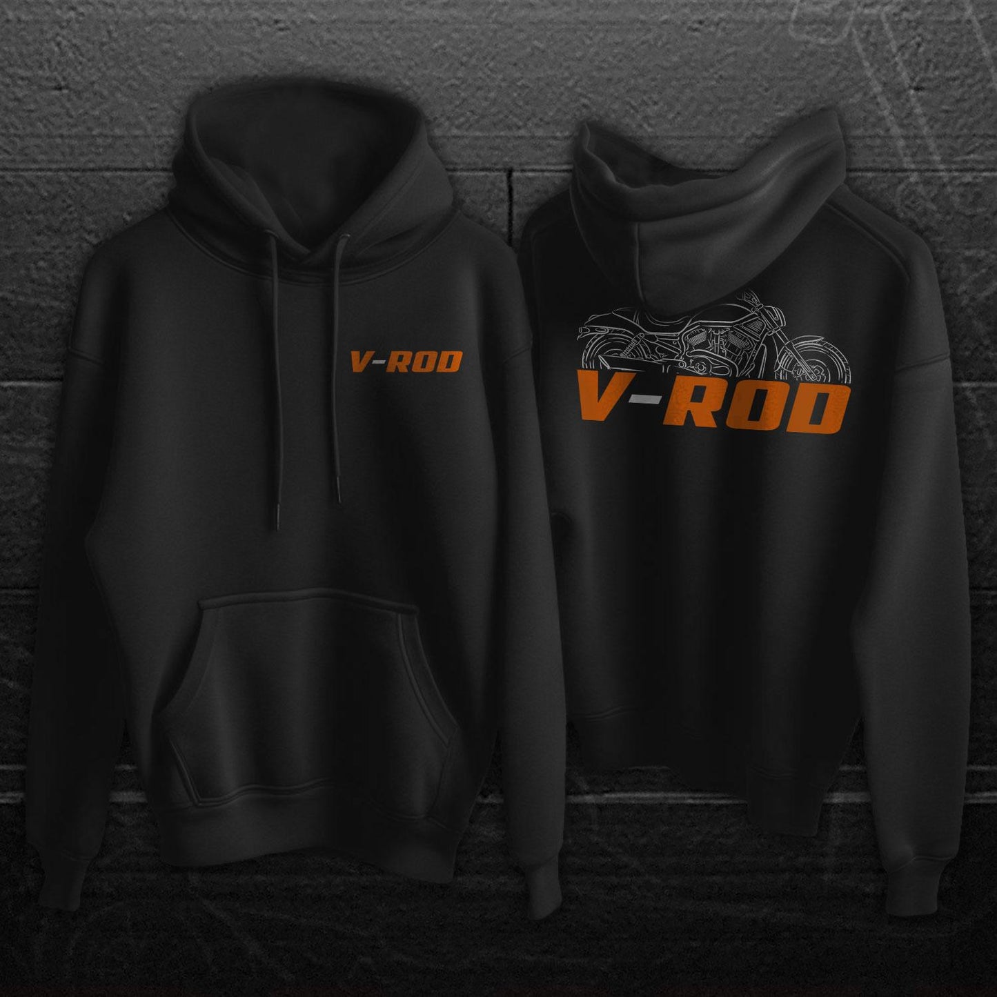 Harley-Davidson VRSCA V-ROD Inspired Hoodie - Biker Motorcycle Sweatshirt
