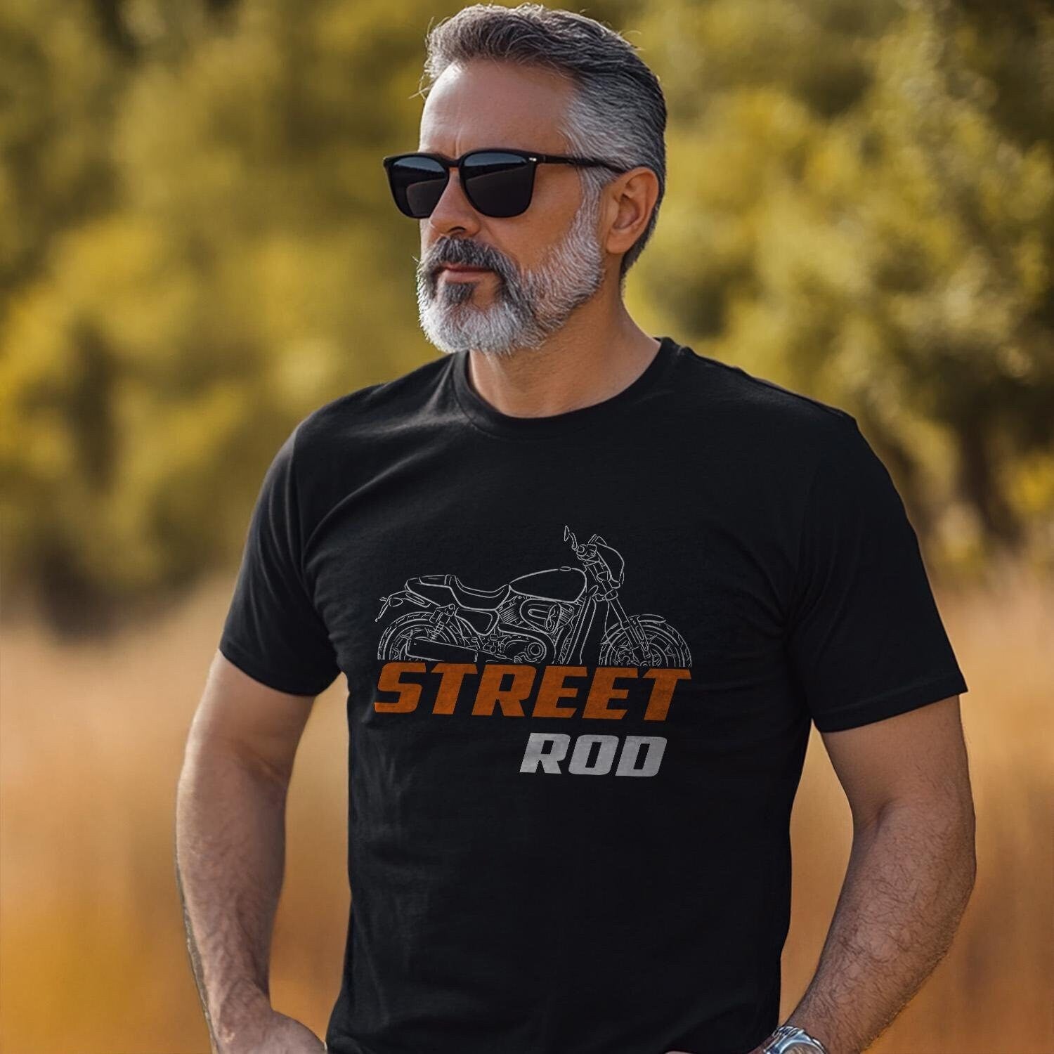 Harley-Davidson Street Rod Inspired T-Shirt - Biker Motorcycle Tee Shirt