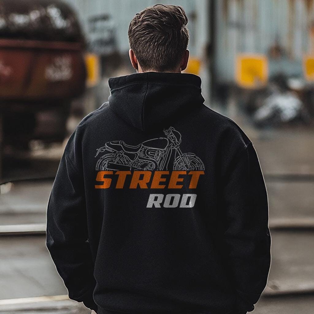 Harley-Davidson Street Rod Inspired Hoodie - Biker Motorcycle Sweatshirt